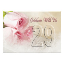 Anniversary party invitation for 29 years