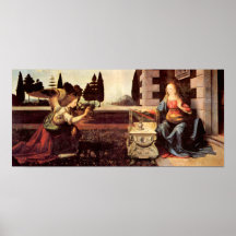 Announcement to Maria by Leonardo da Vinci Poster