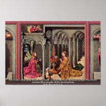 Annunciation Altar Inside The Left Wing Down Posters