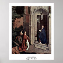 Annunciation By Jan Van Eyck Posters