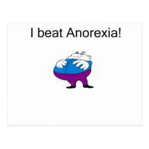 Anorexia fat post card