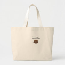 Another night another delight chocolate cake canvas bag