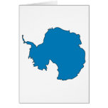 Antarctica flag map card