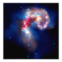 Antennae Galaxies Colliding Photographic Print