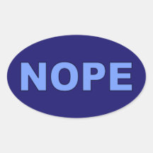 Anti Barack Obama NOPE Sticker
