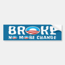 Anti change,anti Obama Bumper Stickers