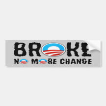 Anti change,anti Obama Bumper Stickers