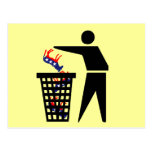 Anti democrats post card