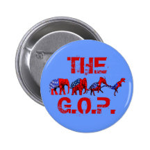 Anti-GOP Anti-Republican Evolution Satire Buttons