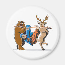 Anti Hunting Animal Revenge Magnet