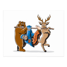 Anti Hunting Animal Revenge Post Card