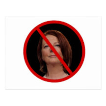 Anti Julia Gillard Postcard