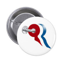 Anti Mitt Romney Pinback Buttons