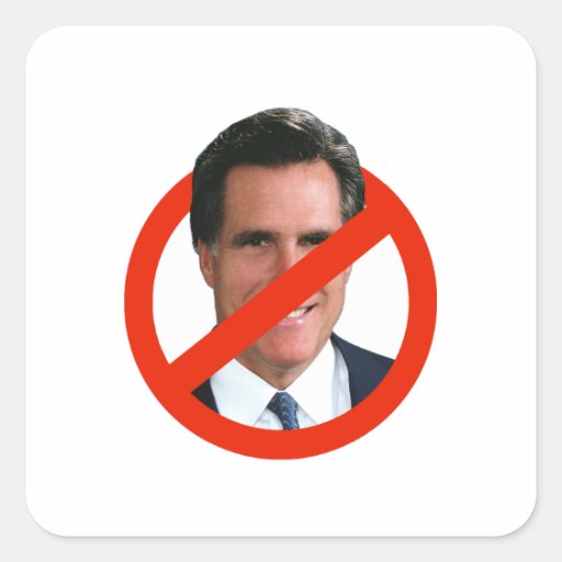 ANTI MITT ROMNEY STICKER