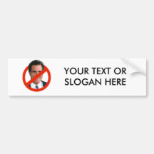 ANTI MITT TRANSPARENT BUMPER STICKER