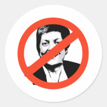 ANTI-NAPOLITANO ROUND STICKER