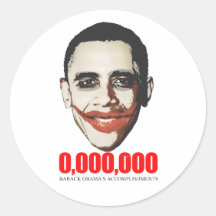 Anti-Obama - Obama Accomplishments 2 Stickers