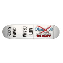 anti obama skate board deck