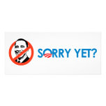 Anti-Obama - Sorry Yet Personalized Rack Card