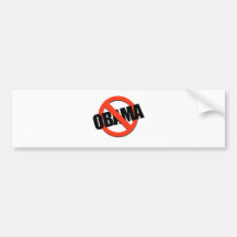 ANTI-OBAMA TEE BUMPER STICKERS