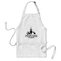 Anti Obama,village idiot Aprons
