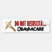 Anti ObamaCare Bumper Sticker