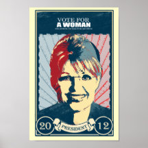 ANTI-PALIN - Vote for a woman who protects her kid Posters