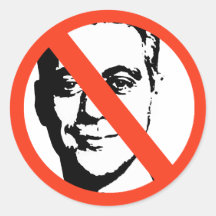 ANTI-RAHM EMANUEL GEAR ROUND STICKER