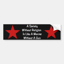 Anti-Religion Quote Bumper Stickers