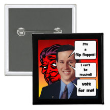 anti Rick Santorum Pinback Button