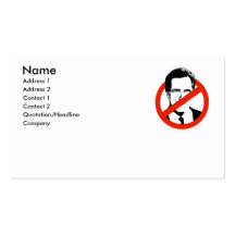 Anti Romney Business Cards