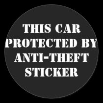 ANTI-THEFT Sticker stickers