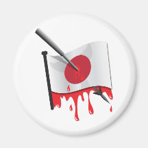 anti-whaling statement harpoon flag fridge magnets