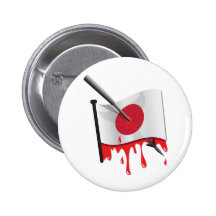 anti-whaling statement harpoon flag pinback button