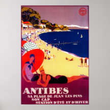 Antibes Vintage PosterEurope