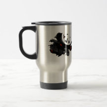 Antigua Trendy Peace Sign with Antiguan map Coffee Mugs