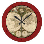 Antique 1660 World Map by Frederick de Wit