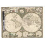 Antique 1660 World Map by Frederick de Wit