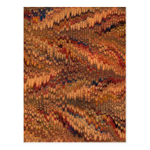 Antique 18th Century Paper Marbling Marbled Post Cards