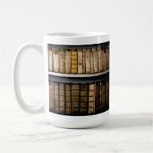 Antique Books 17th Century Vellum Bindings Mug
