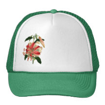 Antique Botanicals Pink and White Lily Mesh Hats