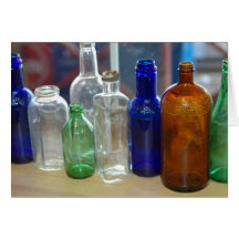 Antique Bottle Greeting Card