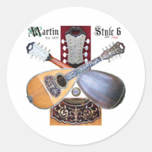 Antique Bowlback Mandolin Sticker