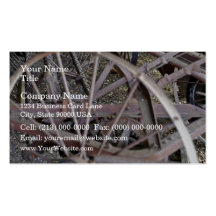 Antique farm machinery business card template