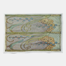Antique Flowers and BirdsPattern Hand Towels