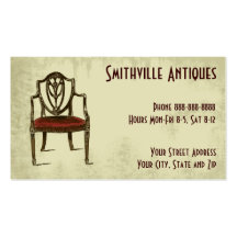 Antique Furniture Store Business Card