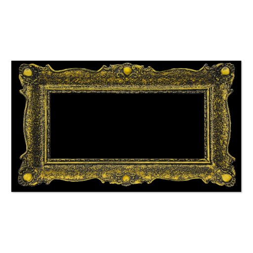 Antique Gold Picture Frame DoubleSided Standard Business Cards (Pack Of 100) Zazzle
