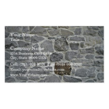 Antique Grunge Stone Wall Business Card Template