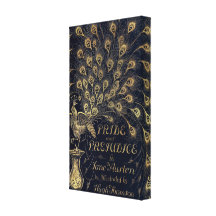 Antique Jane Austen Pride and Prejudice Peacock Canvas Prints