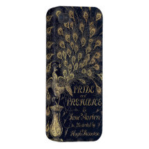 Antique Jane Austen Pride and Prejudice Peacock Covers For iPhone 4